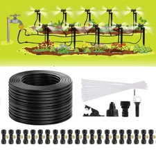 20-98ft Outdoor Patio Water Mister Nozzle Misting Cooling System Fan Cooler