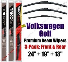 Wipers 3-Pack Premium Front Special Rear fit 2007 Volkswagen Golf 19240/190/13G