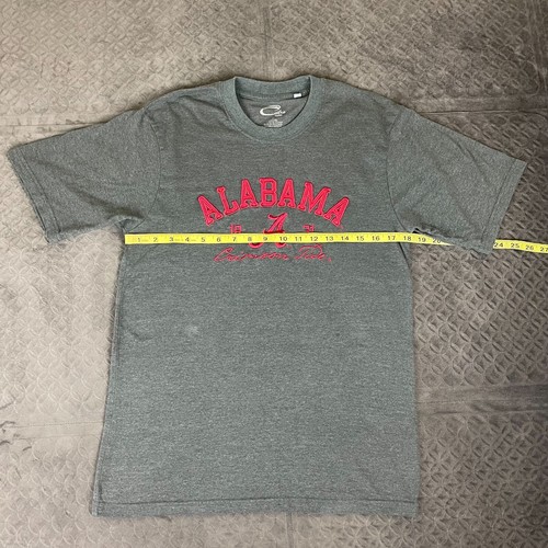 Alabama Crimson Tide Shirt Cadre Embroidered Gray Short Sleeve Men Medium - Picture 8 of 10