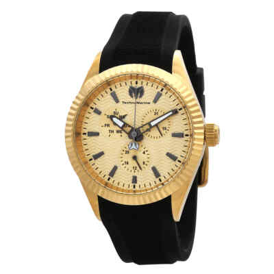 Technomarine Sea GMT Quartz Gold Dial Men's Watch TM-719024