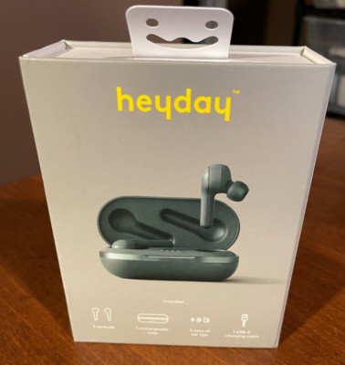 Heyday True Wireless InEar Headphones Deep Green Bluetooth 5.0 Enabled 33' Range