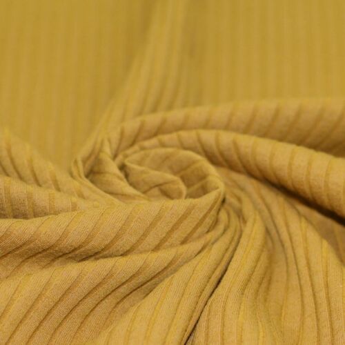 Wide Drop Needle Rib Jersey, Stretch Fabric, Plain Cotton Lycra, 10 Colours - Picture 6 of 11