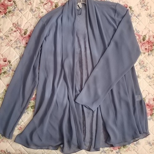 Patra Formal Dress (60-inches long) and Jacket (28 inches) Gray Jeweled Size 12 - Picture 4 of 13