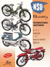 NSU Quickly+Quick 50 Instandsetzungsanleitung Reparatuanleitung/Wartung/Handbuch