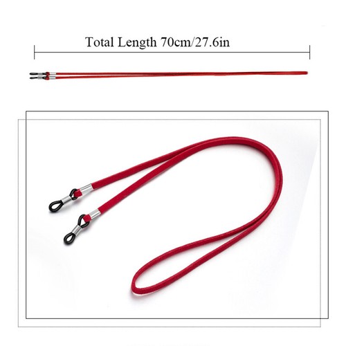 Silicone Glasses Strap Cable Holder Neck Lanyard for Reading Glasses Sunglasses - Foto 31 di 82