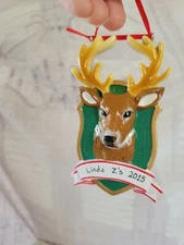 Polar x dear Buck ornament personalized Xmas holiday tree decor