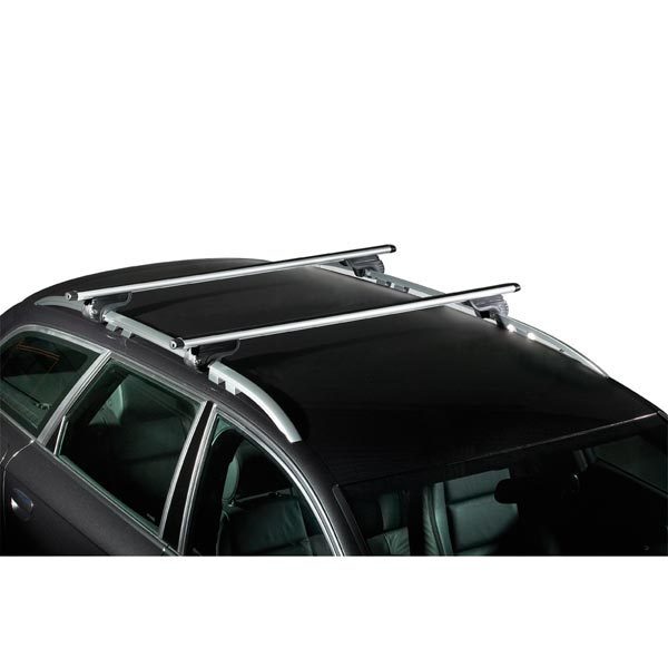 Barres de toit en aluminium pour Mitsubishi Space Wagon de couleur grise