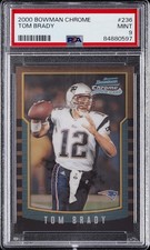 2000 BOWMAN CHROME #236 TOM BRADY ROOKIE RC PSA 9