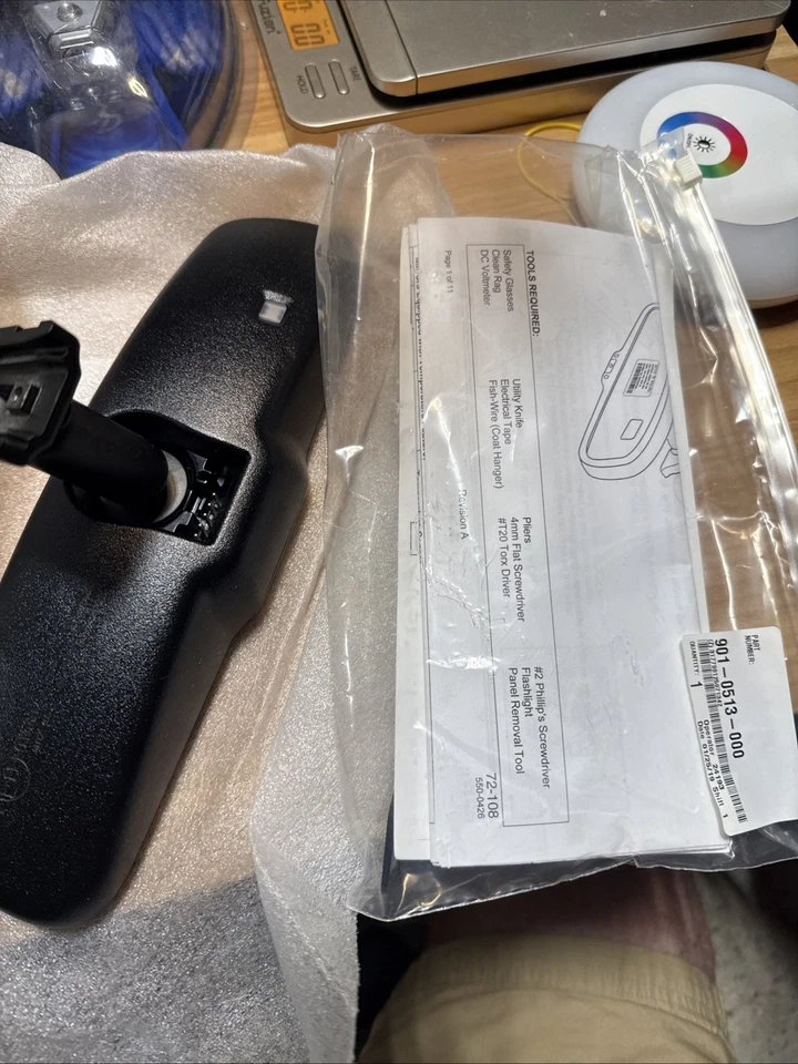 Mito Auto - Gentex Auto-Dim Universal Rearview Mirror w/ Compass - 50-GENK5AM — 第 2/4 张图片