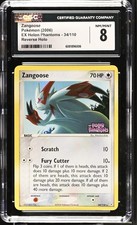 Pokémon TCG - Zangoose 34/110 Reverse Holo - 2006 EX Holon Phantoms - CGC 8