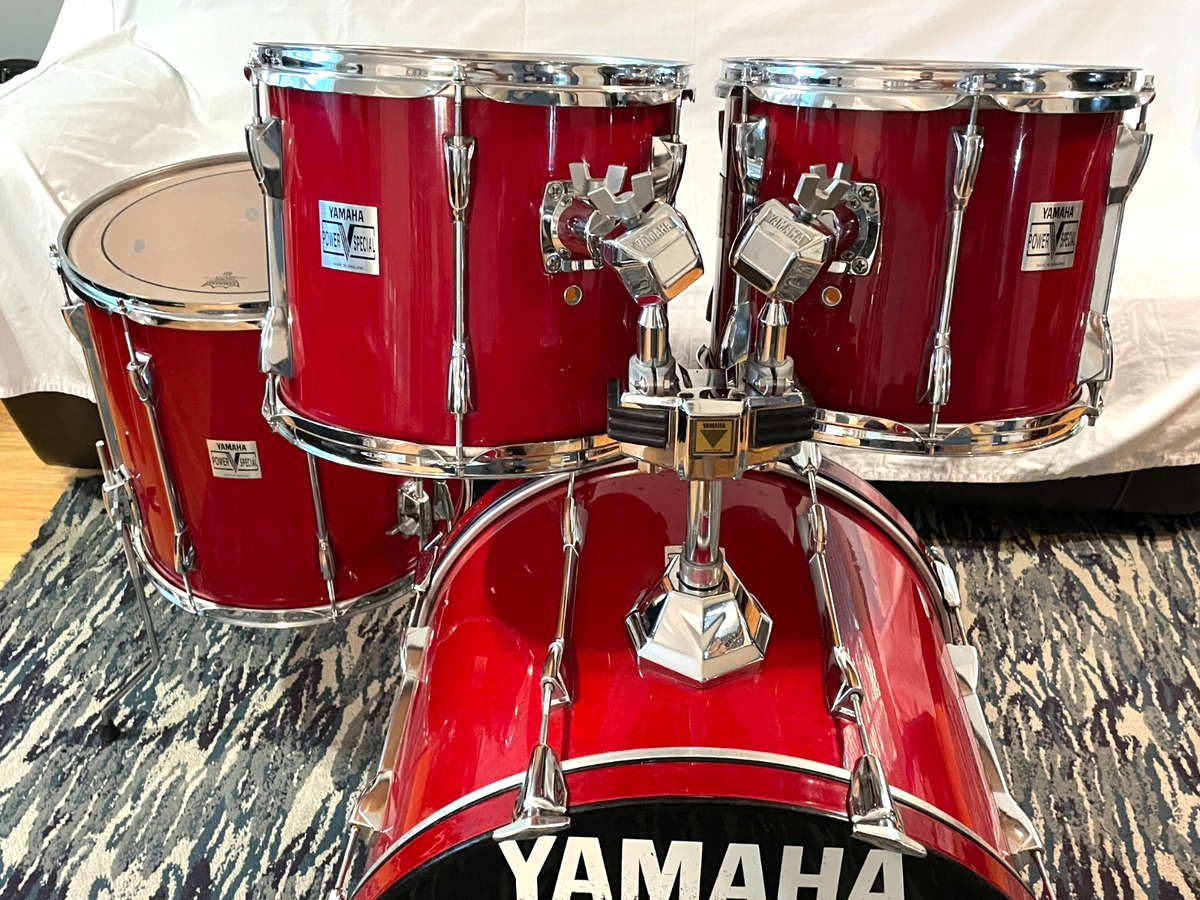 Yamaha Power V Special 4pc Drum Set Very Nice With Tom Mount | eBay