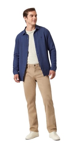 Mavi Zach Straight Leg Khaki Chino Casual Pants w/ Stretch - Men's Size 33x32