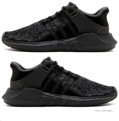 BY9512 adidas originals EQT Support 93 17 Support 93 17 Triple Black Men Shoes S