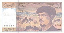 Frankreich / France  -  20 Francs  -  1997 -  gebr.