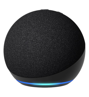 Amazon Echo Dot (5th Gen) Alexa Smart Speaker Bluetooth Black Fabric Sphere