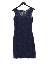 Quiz Bodycon Midi Dress S in Blue