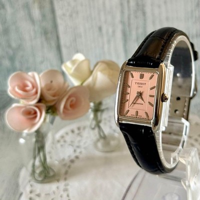 TISSOT T815 Fascination Women's Wristwatch Pink Tone Timepiece Authentic Genuine