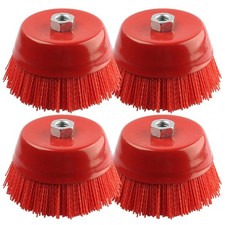 Nylon Cup Brush for Angle Grinder, 6 Inch Coarse Sanding Scuffing, 5/8" 11 Th...