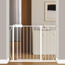 Baby Gate for Doorways Stairs Hallway 38.5-43.5" Wide, Walk Through Child Safety