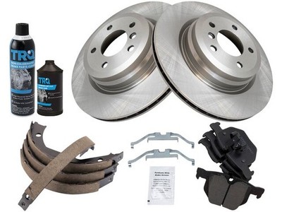 Rear DIY Solutions Brake Pad Rotor Shoe Drum Kit fits BMW 330xi 2006 78FFXN