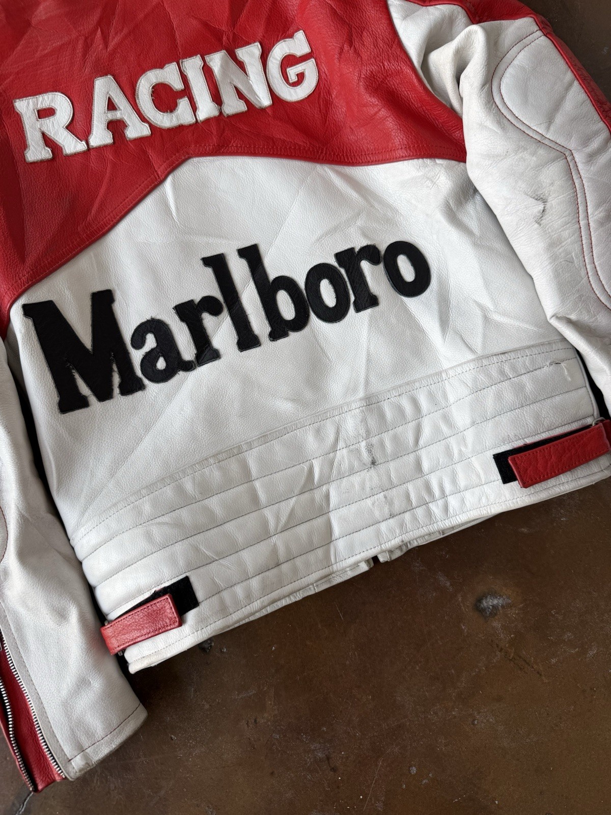 vintage rare Marlboro racing leather jacket image 7