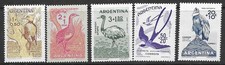 ARGENTINA 1960 AVES**ÑANDU, CONDOR, CARPINTERO DE LA PATAGONIA, PERDIZ, TIJERETA
