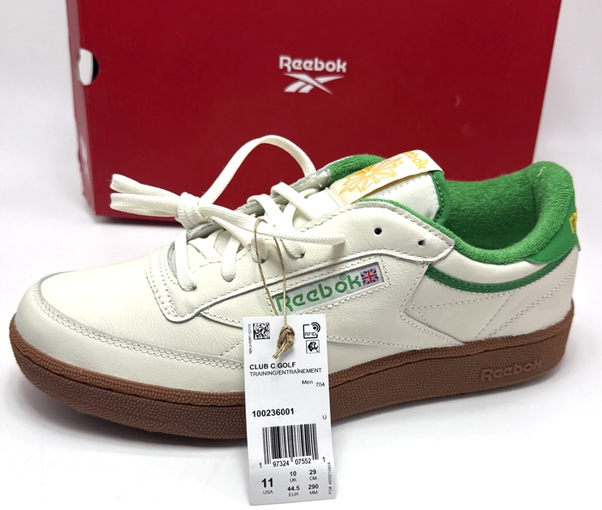 Reebok Club C Golf Chalk Classic Green Gum for Sale | Authenticity