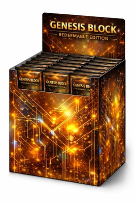 #ad Genesis Block Redeemable Edition Crypto Trading Cards $199.99