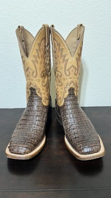 Lucchese Hornback Caiman Size 9D