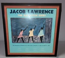 1941 JACOB LAWRENCE Framed/ Matted MOMA Exhibit Lithograph MIGRATION SERIES #58