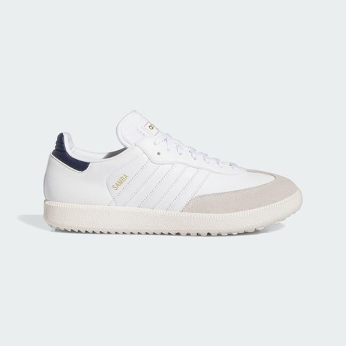 Adidas Samba Golf Shoes -SIZE 9.5 - NEW - IE4870 Cloud White Collegiate Navy Off - Picture 2 of 9