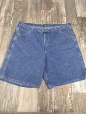 Lee Regular Fit Jean Shorts Men  s Size 44 BLUE Dark Wash Denim