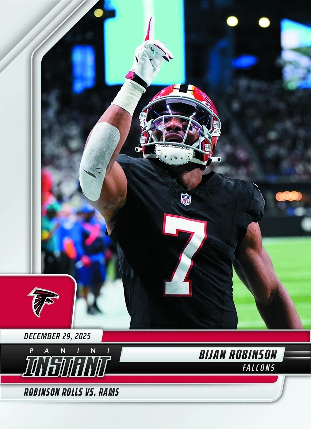 2025-26 Panini Instant NFL #394 Bijan Robinson Atlanta Falcons - QTY