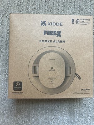 Kidde Firex Smacfex: Smoke Alarm Detector Hardwired +AA Backup Battery New