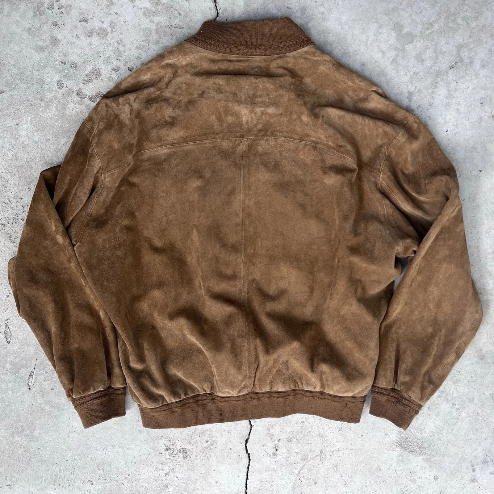 Vintage Coach Made in Italy Brown Suede A-1 Valstarino Bomber Flight Jacket M - product detail image 7