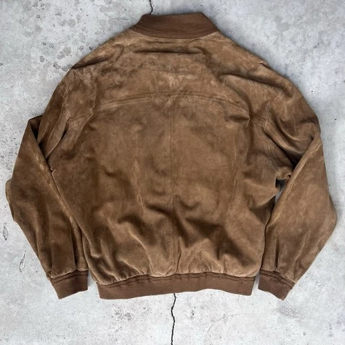 Vintage Coach Made in Italy Brown Suede A-1 Valstarino Bomber Flight Jacket M image 7