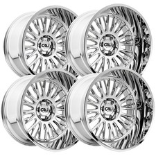 Set-4 Cali Off-road 9116 Vertex 20x10 6x135 -25mm Chrome Wheels Rims 20 Inch