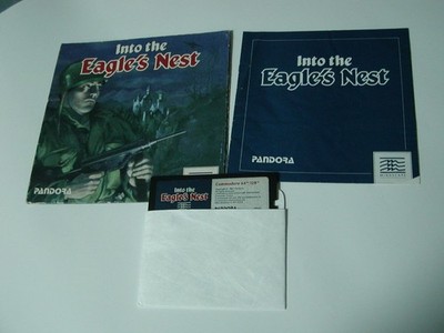 Commodore INTO the EAGLES NEST Master 5.25'' Disk in Box 64 - 128 - SX-64