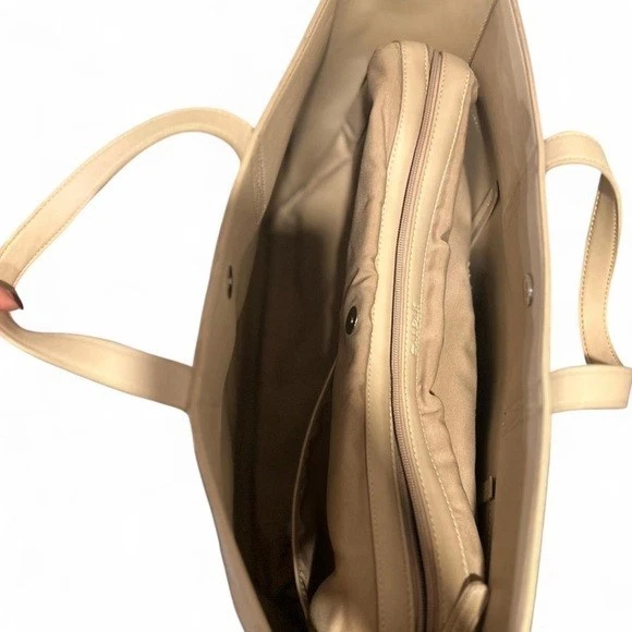 Calpak Haven Laptop Tote Bag | Gently Used | Birch Ivory Biege | for 16" Laptops - Image 4 of 4