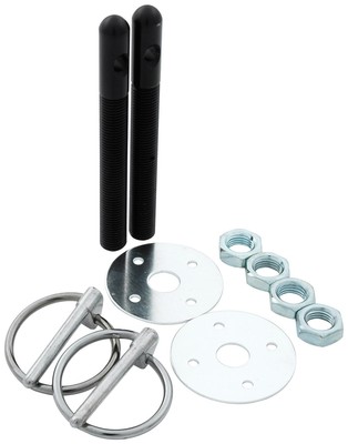 Allstar Performance ALL18484 Black 3/8'' Aluminum Hood Pin Kit 3/8in, 