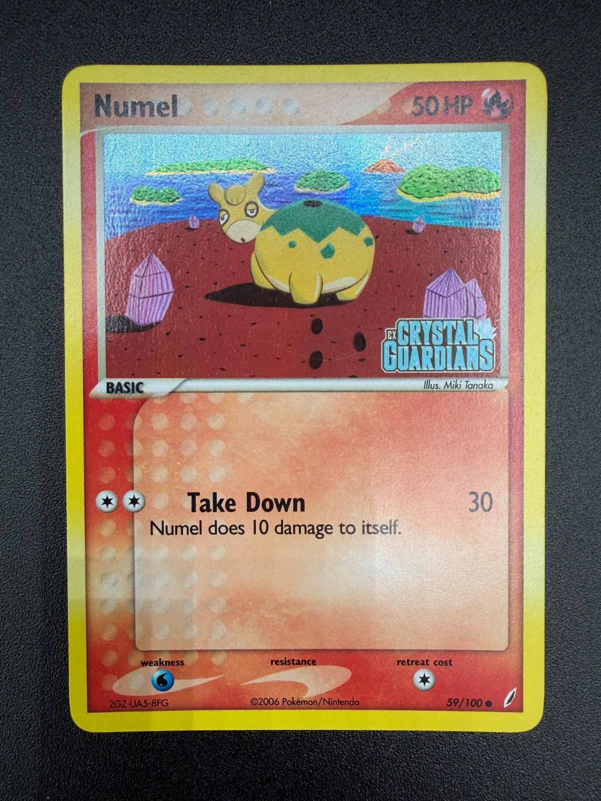 Numel 59/100 NM Holo EX Crystal Guardians Stamped