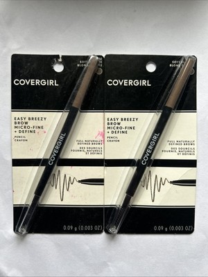 2 X COVERGIRL - Easy Breezy Brow Micro-Fine + Define Pencil #720 Soft Blonde