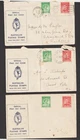 AUSTRALIA LOT OF 3 1937 FDC MIXED CONDITION