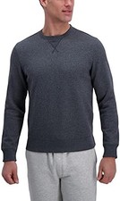 Men's Fleece Crewneck Sweatshirt Thermal Warm Outdoor Casual Soft Touch