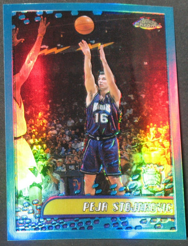 2001 Topps Chrome Peja Stojakovic #79 card