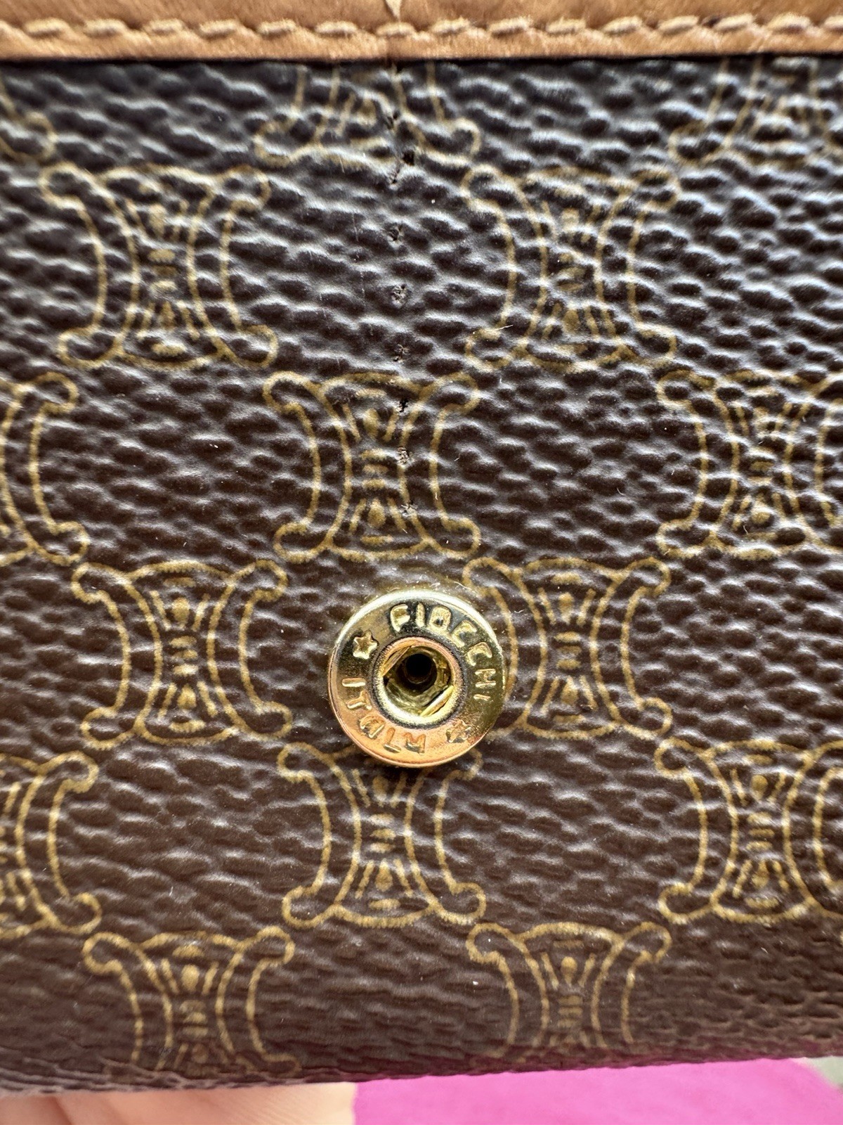 Celine Authentic Monogram Leather Long Wallet W/ … - image 15