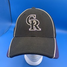 New Era 39Thirty Colorado Rockies Batting L/XL Logo Hat Flex Stretch Fit Cap