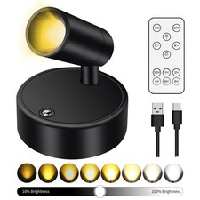 Battery Operated Spot Lights Indoor: 20-120Hrs Battery Life Wireless Spotligh...