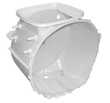 Cuve plastique sans tambour pour lave-linge Laden 480111104402