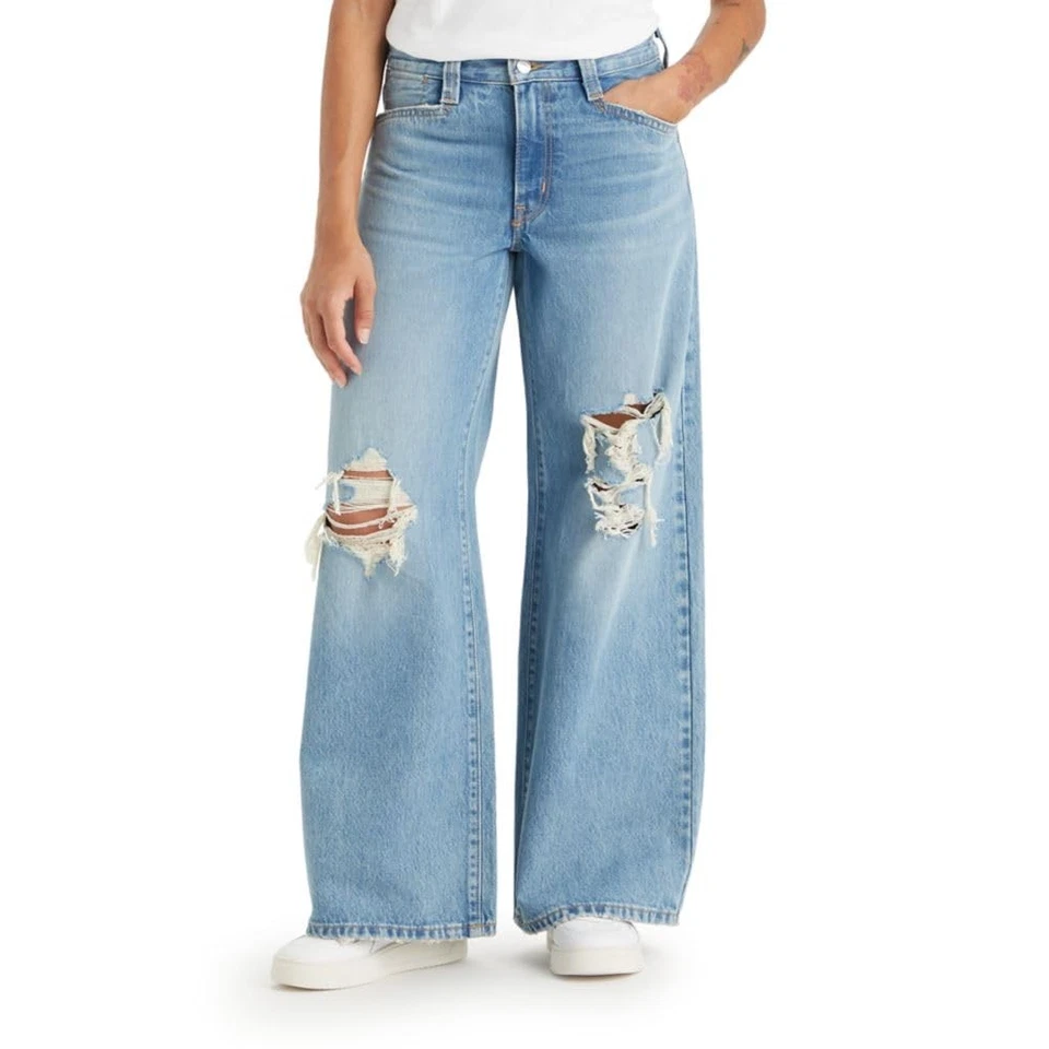 Levi's Women's Mid-Rise 94's Baggy Wide Leg Jeans